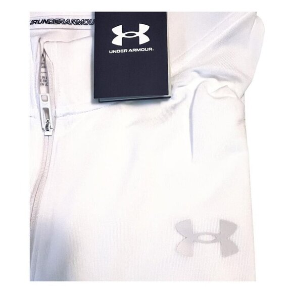 Under Amour Mens White Quarter Zip Pullover Long Sleeve Top Activewear Sz 3XL - Picture 5 of 10